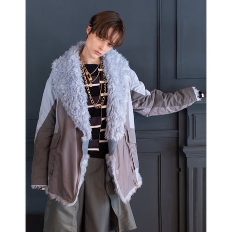 4/25 Instalive　AULA AILA　2026FW　REVERSIBLE ECO-FUR JACKET　1263-01041
