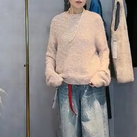 ❤️25新作 新品 ♡ Sandro 白ニットロングワンピース♡　590 お気に入りのワンピース🌼🕊️ ひらひらしててかわいい