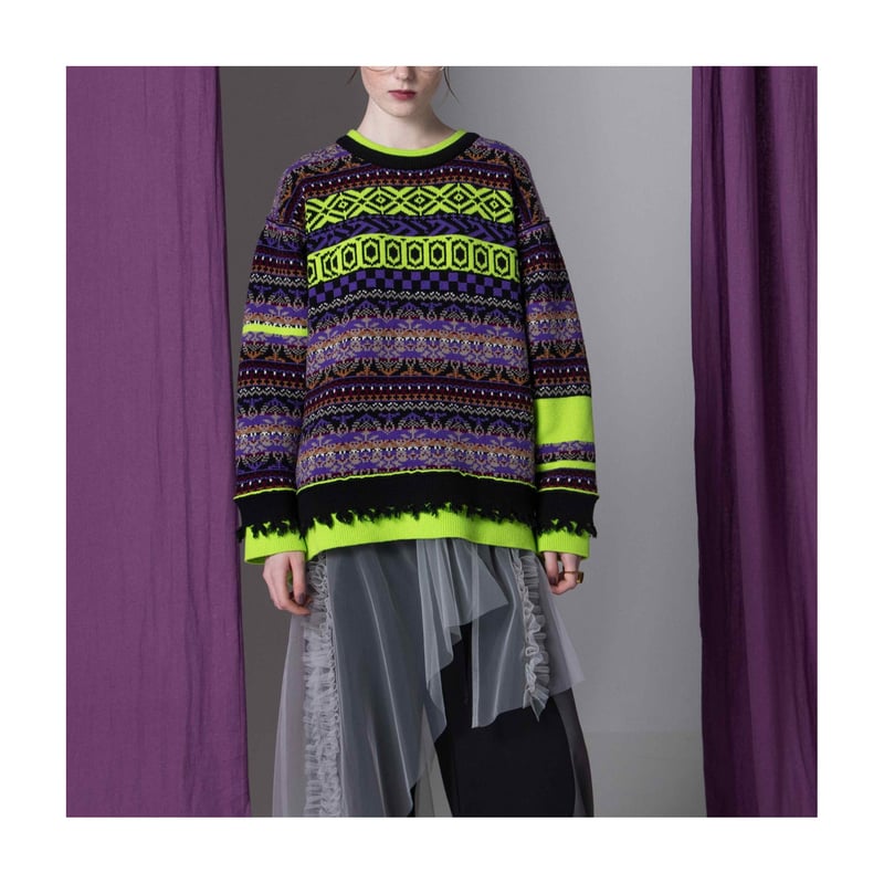 7/21 Instalive AULA AILA 2025aw JACQUARD KNIT P