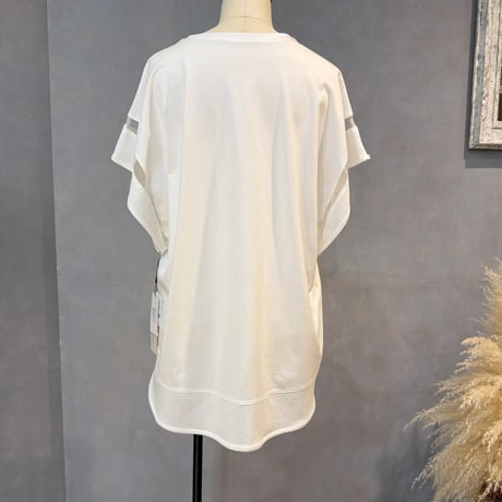 ハシゴシアースリーブドルマンTシャツ