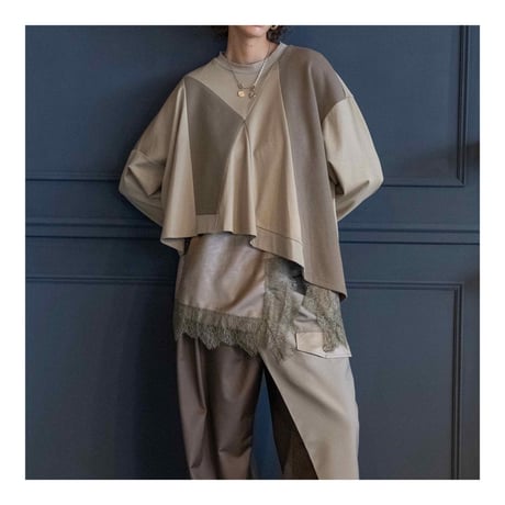 4/25 Instalive　AULA AILA　2026FW　LACE CAMISOLE SET PULLOVER　1263-08007