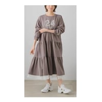 6/12 Instalive　GALENA 2026aw レース刺繍ロゴワンピース　70062-7102