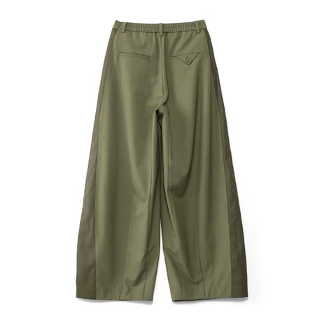 4/25 Instalive　AULA AILA　2026FW　LEATHER SWITCHING COCOON WIDE PANTS　1263-06008
