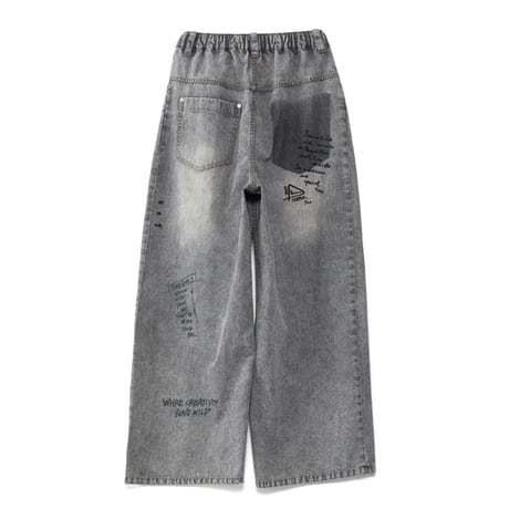 4/25 Instalive　AULA AILA　2026FW　GRAFFITI DENIM PANTS　1263-06003