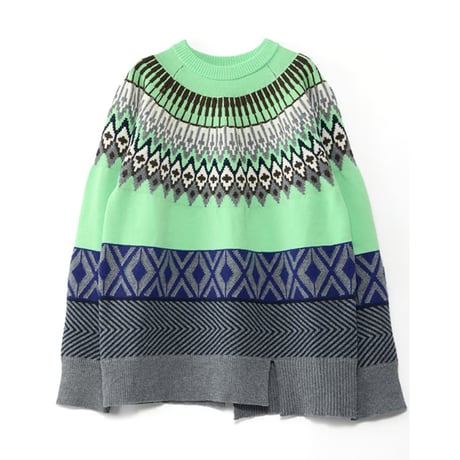 4/25 Instalive　AULA AILA　2026FW　NORDIC PATTERN PULLOVER KNIT　1263-09037