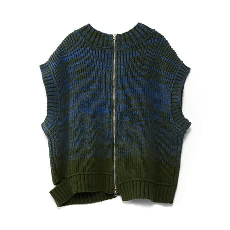 4/25 Instalive　AULA AILA　2026FW　2WAY GRADATION ARAN KNIT VEST　1263-09030