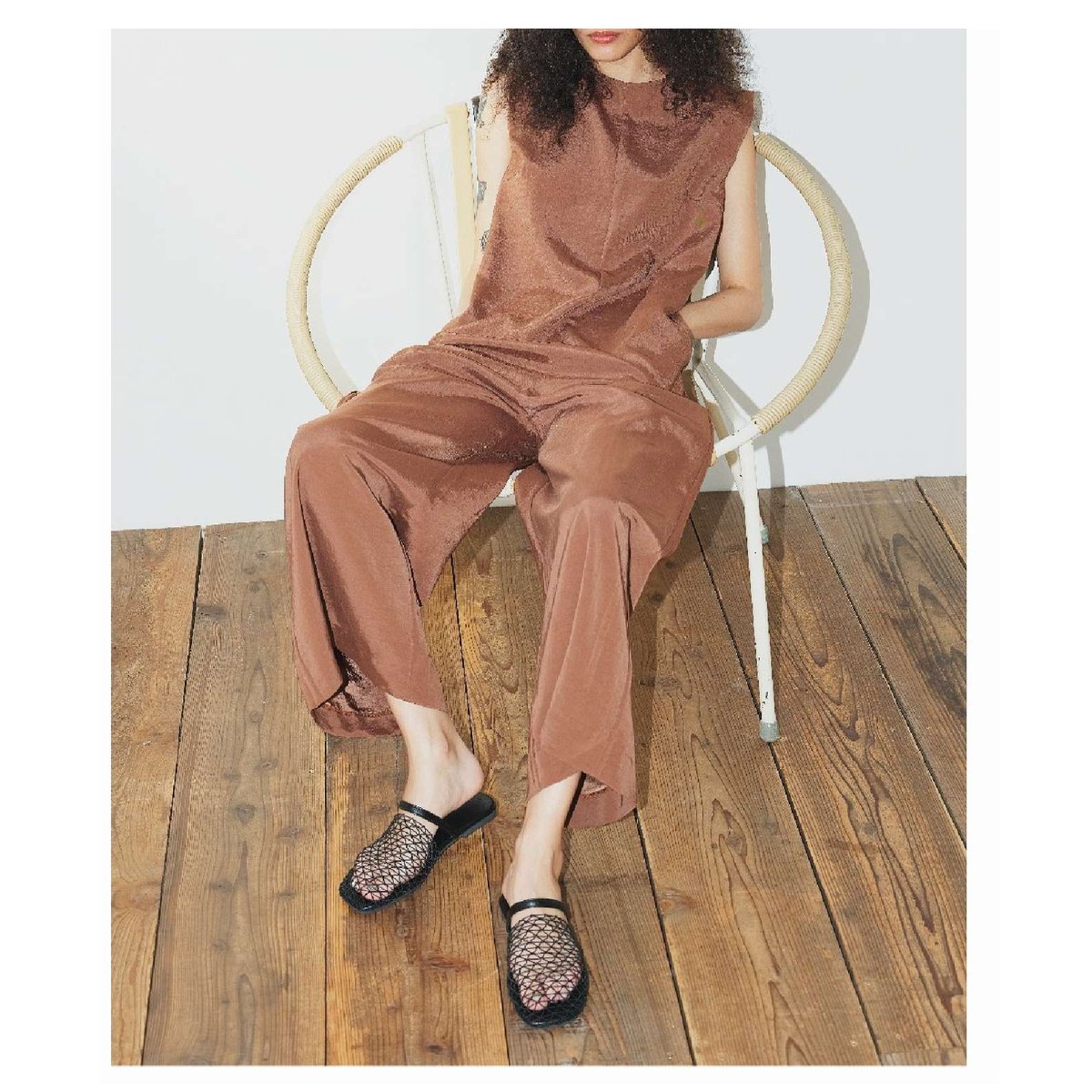 2/12 Instalive ANGELINA 2026ss サテンオールインワン 26153