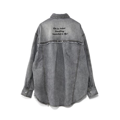 4/25 Instalive　AULA AILA　2026FW　GRAFFITI DENIM SHIRT　1263-04001