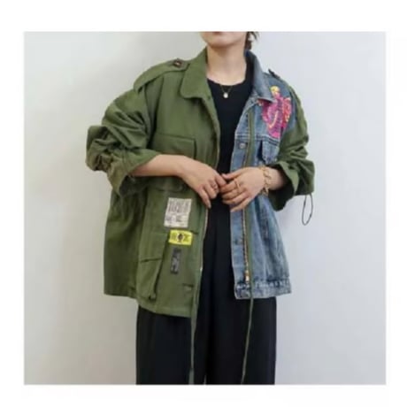 YSL オリーブグリーン ブルゾン SLY | 【完売カラーの再販予約スタート！】WASHED PUFFER