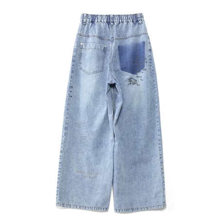 4/25 Instalive　AULA AILA　2026FW　GRAFFITI DENIM PANTS　1263-06003