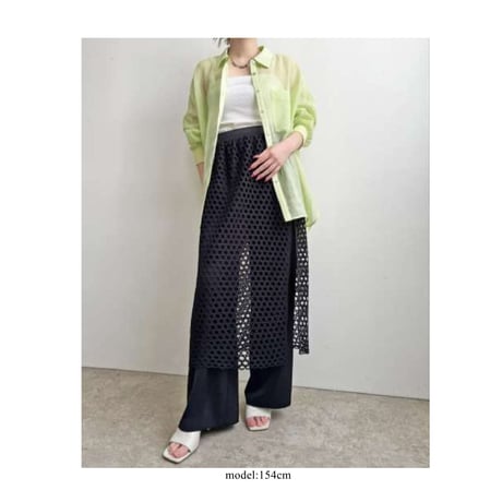 6/16　Instalive　LHELBIE　26SS　レースレイヤードドッキングパンツ　52416Z-2