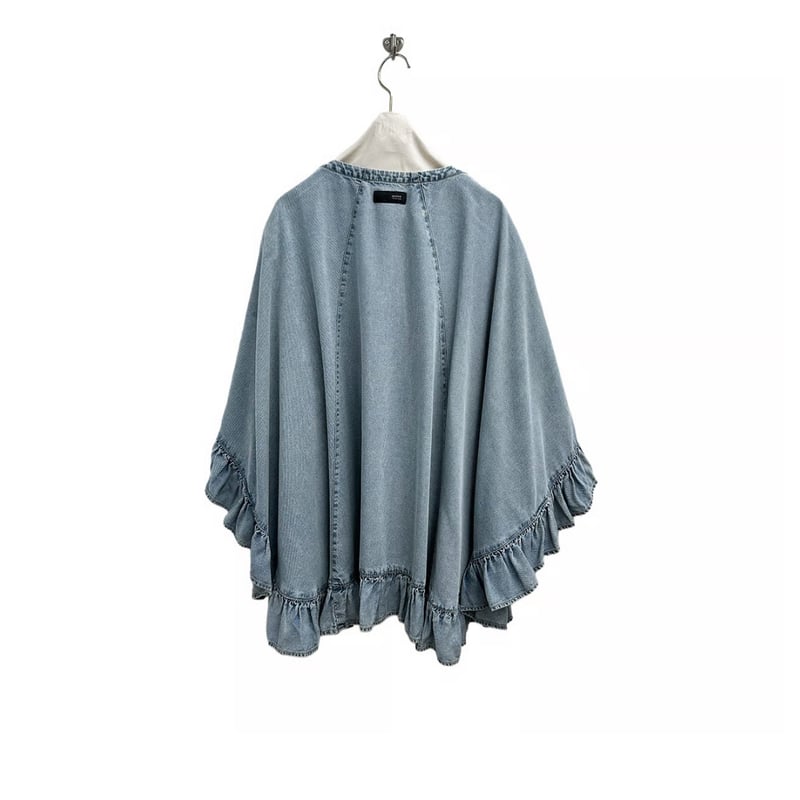 Instalive ayane2026summer テンセルデニムフリルポンチョ 826526