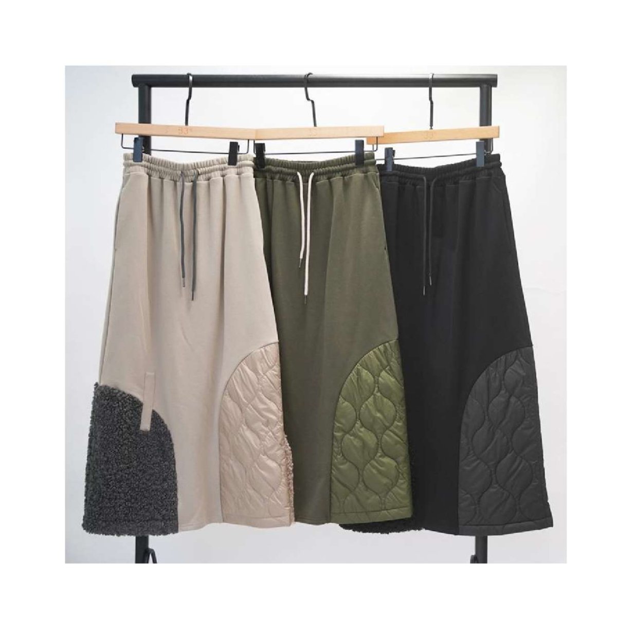 10/20 Instalive 33℃ 2025AW キルティング×ボア裏毛フレアsk gz5