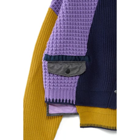 4/25 Instalive　AULA AILA　2026FW　COLOR BLOCK MILITARY KNIT PULLOVER　1263-09042