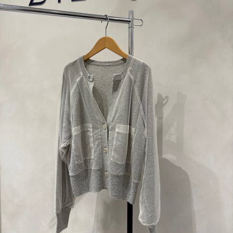 生成りのカーディガン AMBIDEX Store △数字刺繍 Vカーディガン(F ピンク): l'atelier