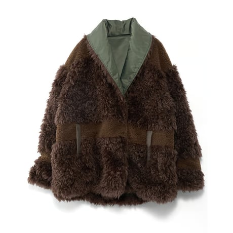 4/25 Instalive　AULA AILA　2026FW　REVERSIBLE ECO-FUR JACKET　1263-01041