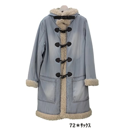 5/19 Instalive　Mia 2026Winter デニムボア付コート　1657531