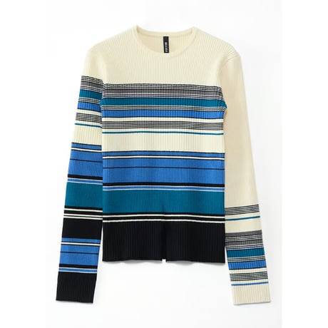 4/25 Instalive　AULA AILA　2026FW　ASYMMETRY BORDER RIB KNIT　1263-09032