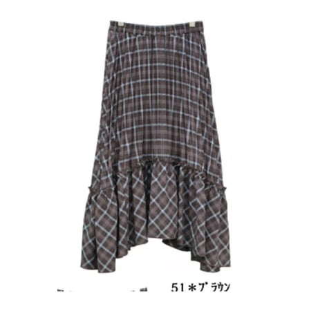 5/12 Instalive　Mia 2026Autumn　チェック柄プリーツスカート　1644143