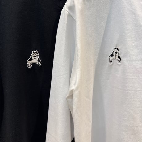 3/24、3/4　Instalive　ROSIEE 2026ss　前後フレンチブルドッグ ワッペン風刺繍ロンT　R810301