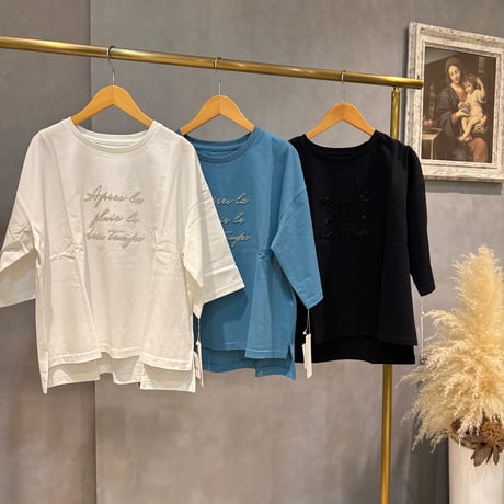 4/13、3/23 Instalive　epidemique  2026ss　ビーズ刺繍Tシャツ　928-49153  9059603001
