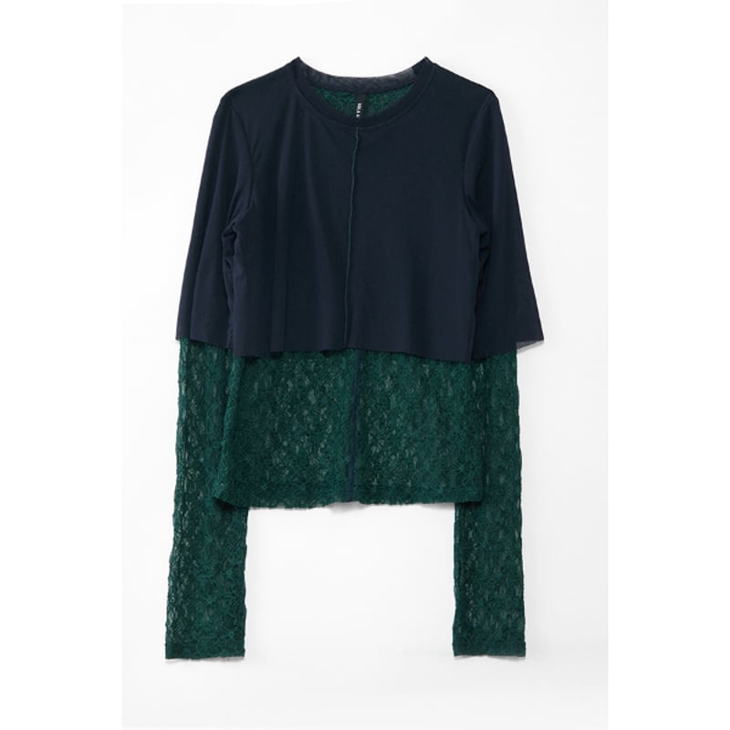 トップス AULA AILA fur best 4/25 Instalive AULA AILA 2026FW LACE LAYERED IN