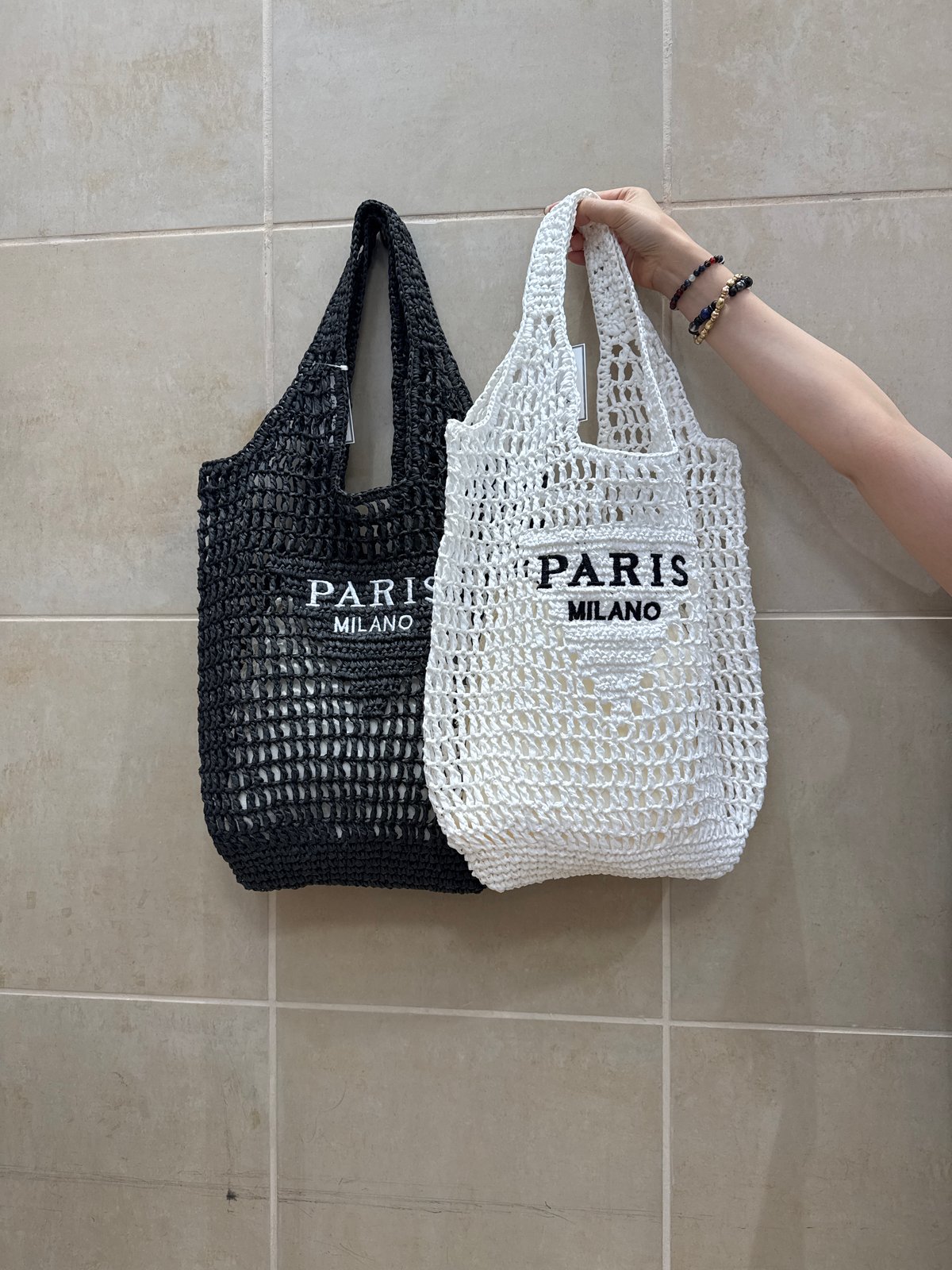6/28 Instalive 2026ss ロゴ刺繍ペーパーbag 32632605001 |