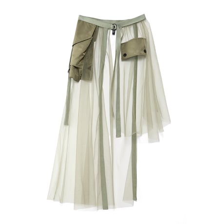 4/25 Instalive　AULA AILA　2026FW　POCKET TULLE WRAP SKIRT　1263-07004