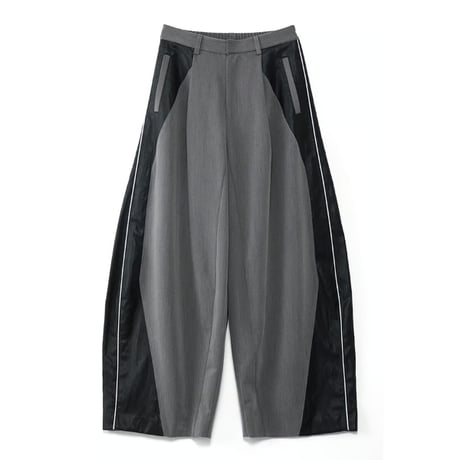 4/25 Instalive　AULA AILA　2026FW　LEATHER SWITCHING COCOON WIDE PANTS　1263-06008