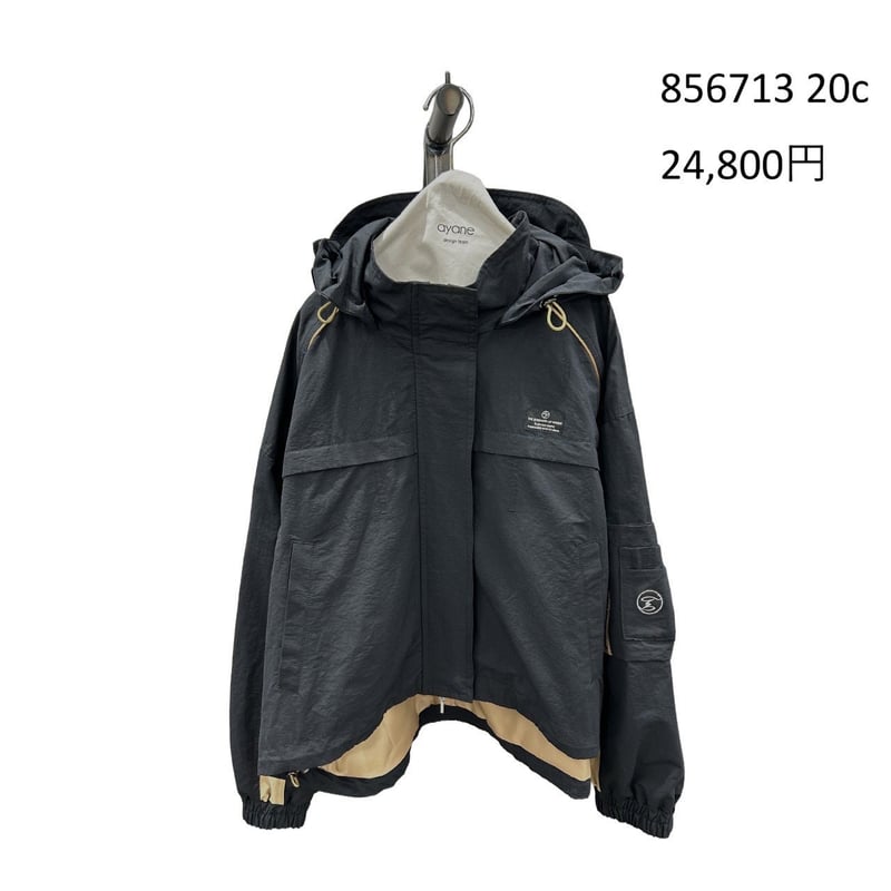 x5/18 Instalive ayane 2026AW バックロゴ刺繍マウンテンパーカー 8
