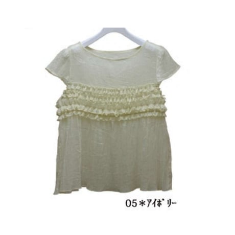 11/18 Instalive Mia 2026 summer シワ加工シアーブラウス　1624555　※４月下旬～５月上旬予定