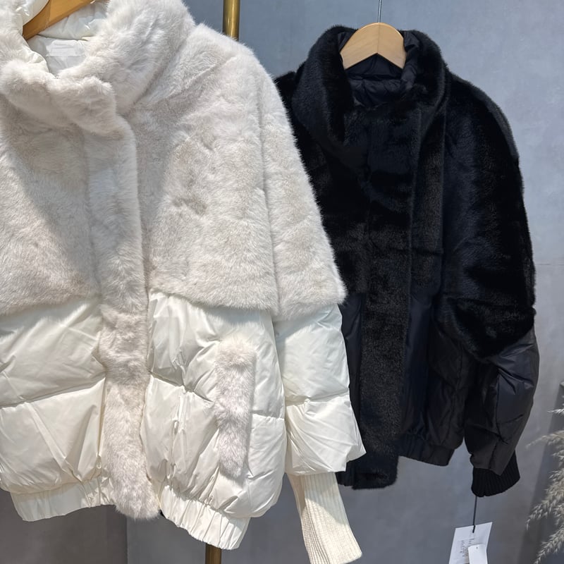 12/15 LIVE ファージョイント異素材ブルゾン | Z i Z e growth