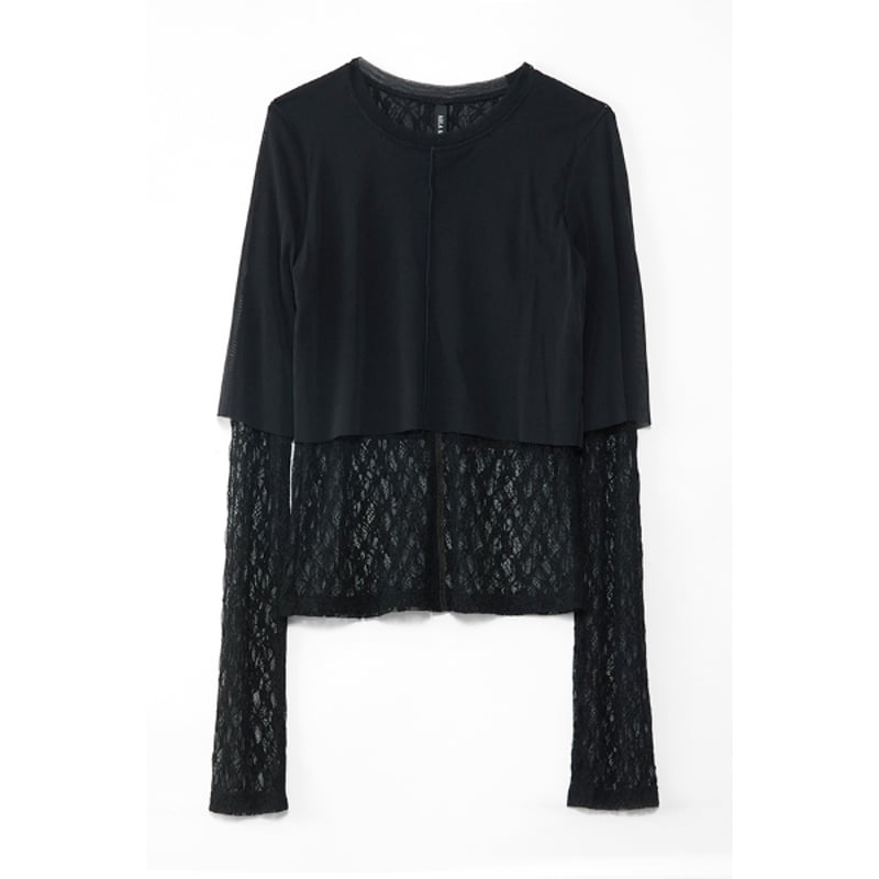 トップス AULA AILA fur best 4/25 Instalive AULA AILA 2026FW LACE LAYERED IN