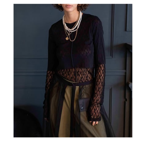 4/25 Instalive　AULA AILA　2026FW　LACE LAYERED INNER　1263-08002