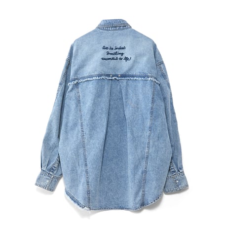 4/25 Instalive　AULA AILA　2026FW　GRAFFITI DENIM SHIRT　1263-04001