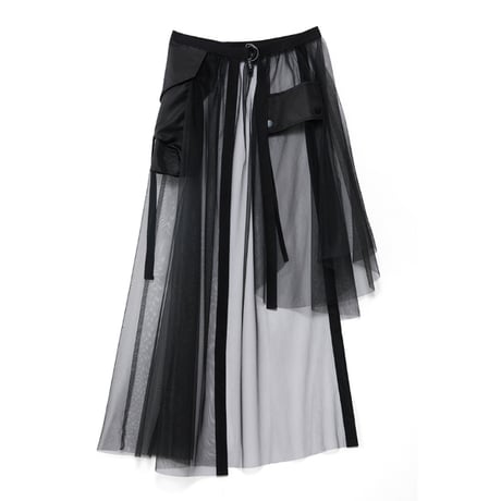 4/25 Instalive　AULA AILA　2026FW　POCKET TULLE WRAP SKIRT　1263-07004