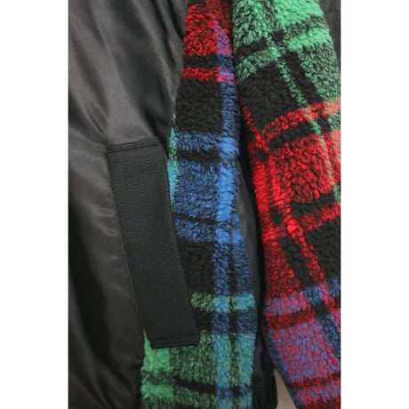 4/25 Instalive　AULA AILA　2026FW　CHECKED BOA COMBINATION BLOUSON　1263-01039