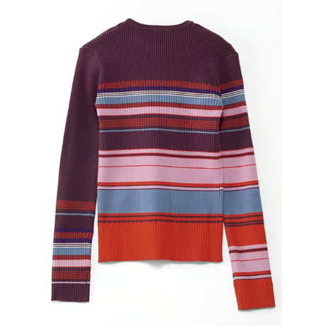 4/25 Instalive　AULA AILA　2026FW　ASYMMETRY BORDER RIB KNIT　1263-09032