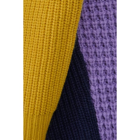 4/25 Instalive　AULA AILA　2026FW　COLOR BLOCK MILITARY KNIT PULLOVER　1263-09042