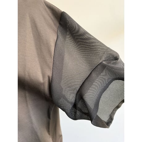5/4、4/28、4/7、3/24　Instalive　2026ss　袖メッシュプリントTシャツ