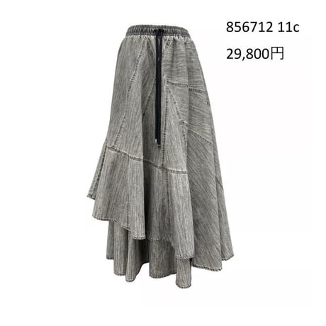 【限定】5/18 Instalive　ayane 2026AW ダンガリー変形切り替えスカート　856712
