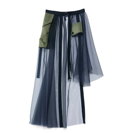 4/25 Instalive　AULA AILA　2026FW　POCKET TULLE WRAP SKIRT　1263-07004