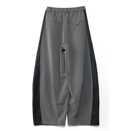 4/25 Instalive　AULA AILA　2026FW　LEATHER SWITCHING COCOON WIDE PANTS　1263-06008
