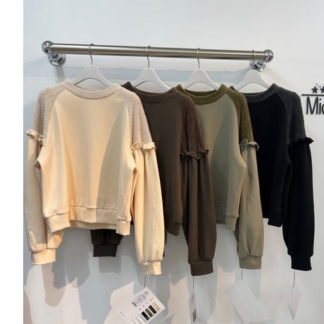 5/19 Instalive　Mia 2026Winter ラグラン異素材切替プルオーバー　1651556　※11月上旬～中旬予定