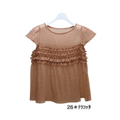 11/18 Instalive Mia 2026 summer シワ加工シアーブラウス　1624555　※４月下旬～５月上旬予定