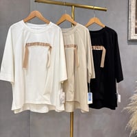 5/21 Instalive リボンモチーフ刺繍ロゴTee　90178605002