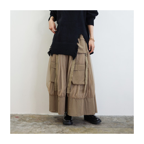 12/15 Instalive SEVENDAYS 2025aw チュール使いカーゴSK 12