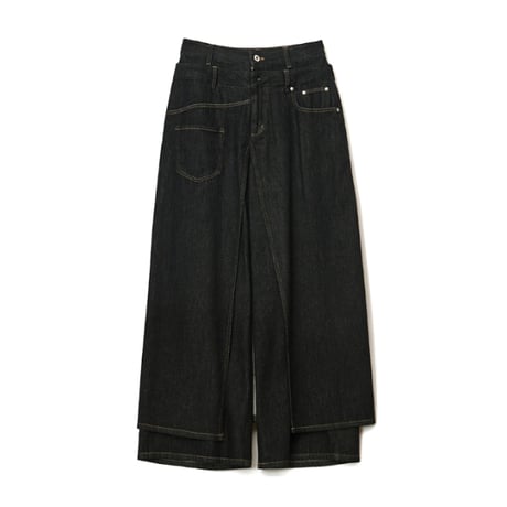 8/26、 4/26 Instalive AULA AILA LAYERED DENIM PANTS 1253-06013