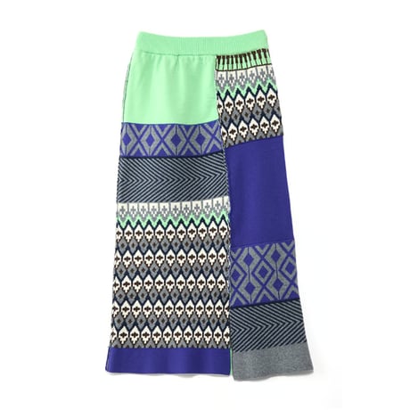 4/25 Instalive　AULA AILA　2026FW　NORDIC PATTERN KNIT SKIRT　1263-07038