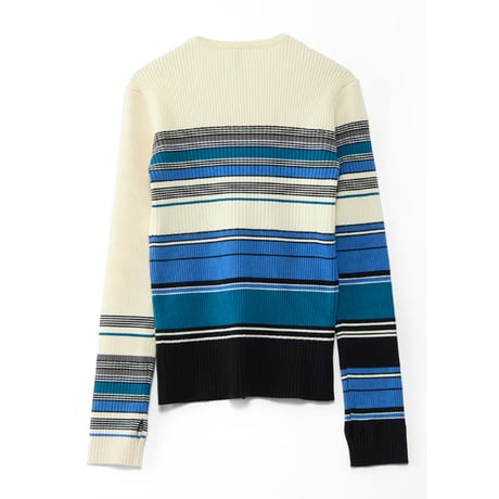 4/25 Instalive　AULA AILA　2026FW　ASYMMETRY BORDER RIB KNIT　1263-09032